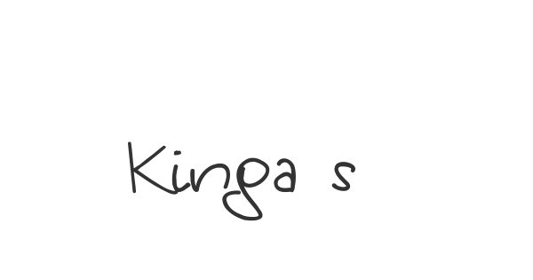 Kinga’s handwriting font thumb